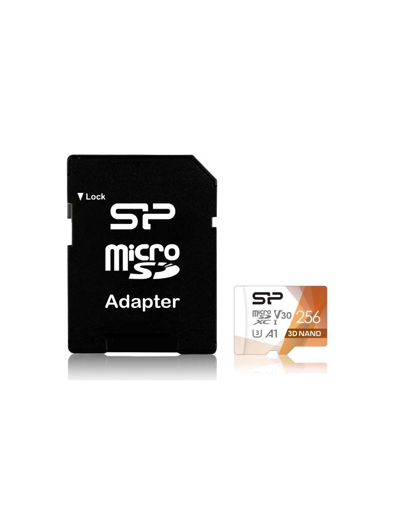 SILICON POWER κάρτα μνήμης microSDXC Superior Pro, 256GB, Class 10 UHS-I U3 A1 V30