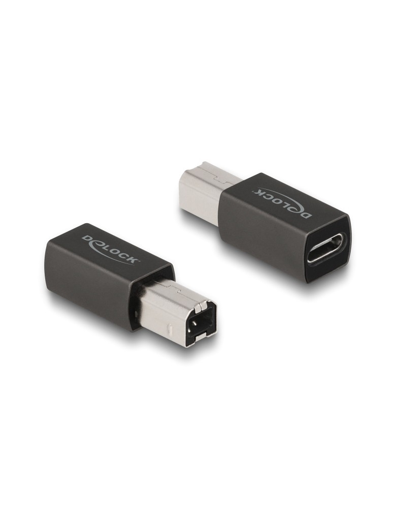 DELOCK αντάπτορας USB-C θηλυκό σε USB Type-B αρσενικό 65839, γκρι