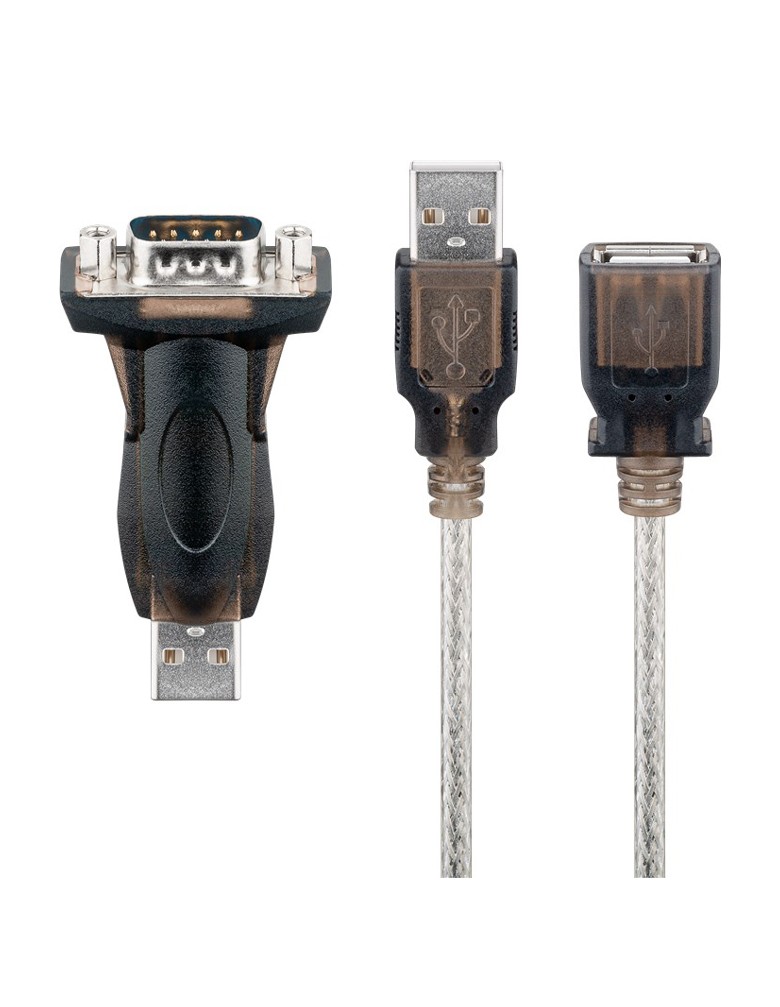 GOOBAY αντάπτορας USB σε RS-232 93128 με καλώδιο USB, 1.5m, διάφανο