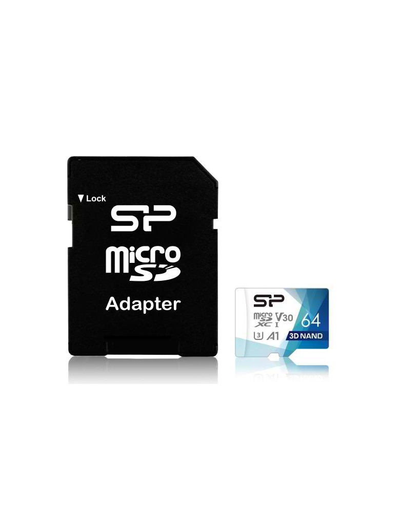 SILICON POWER κάρτα μνήμης Superior Pro microSDXC UHS-I, 64GB, Class 30