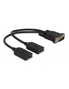 DELOCK αντάπτορας DMS-59 σε 2x DisplayPort 65354, 25cm,...