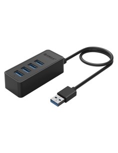 ORICO USB hub W5P-U3, 4x θυρών, 5Gbps, USB σύνδεση, μαύρο