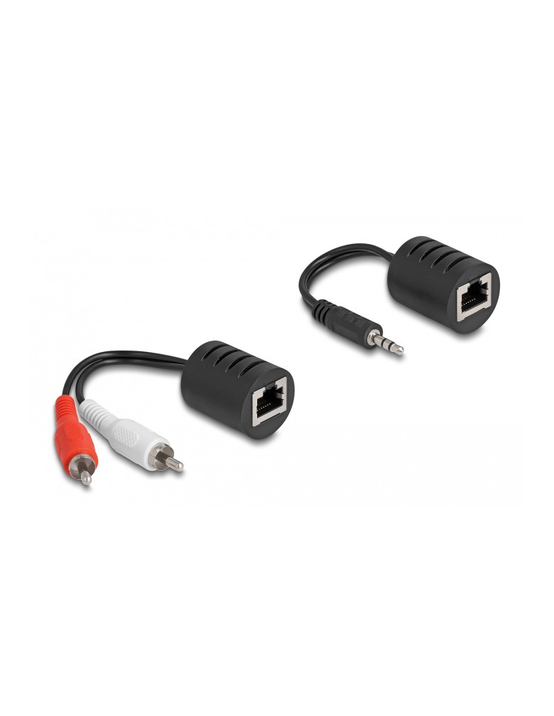 DELOCK audio extender 87859 3.5mm σε RCA, μέσω καλωδίου RJ45, έως 50m