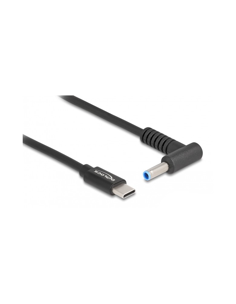 DELOCK καλώδιο τροφοδοσίας 87971, USB-C σε HP 4.5x3.0mm, 1.5m, μαύρο