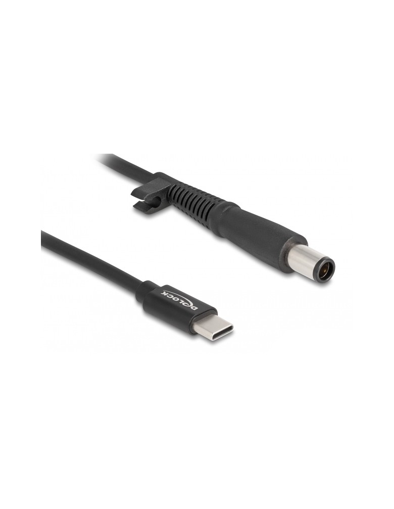 DELOCK καλώδιο τροφοδοσίας 87972, USB-C σε HP 7.4x5.0mm, 1.5m, μαύρο