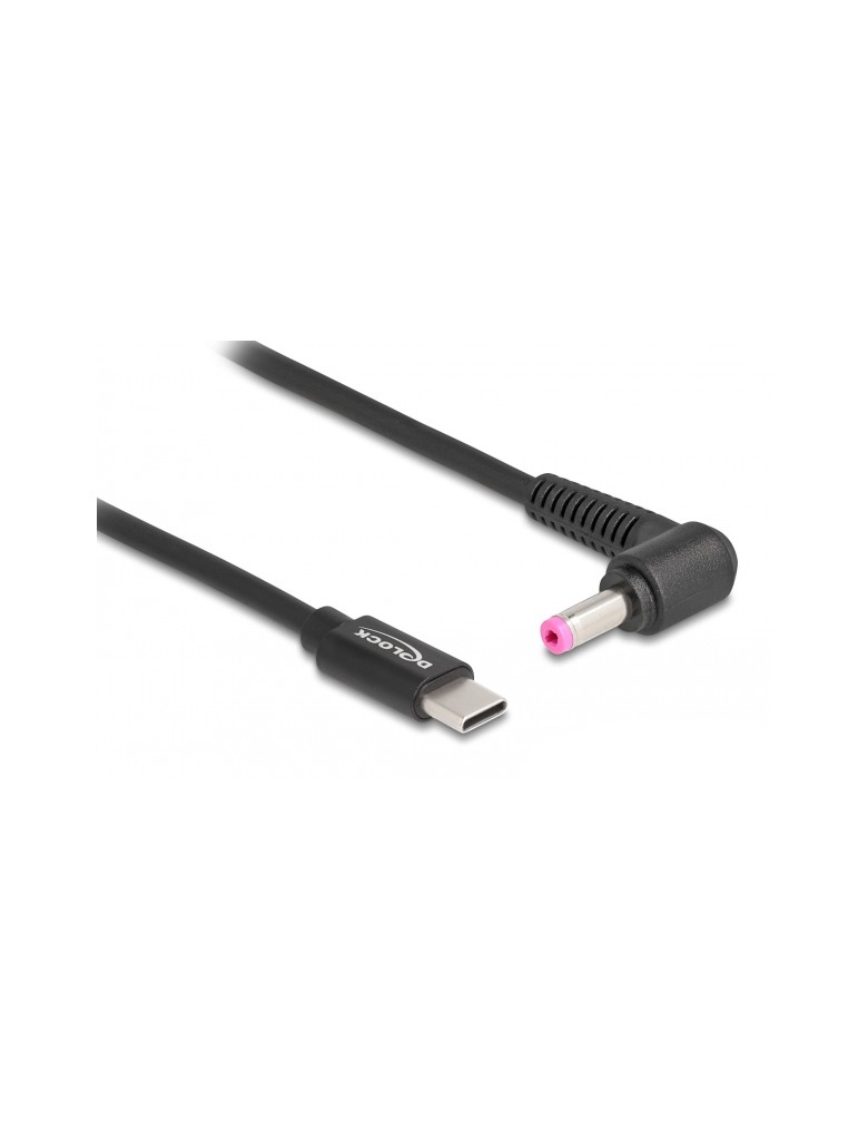 DELOCK καλώδιο τροφοδοσίας 87973, USB-C σε HP 4.8x1.7mm, 1.5m, μαύρο