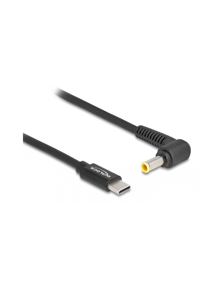 DELOCK καλώδιο τροφοδοσίας 87980, USB-C σε Samsung 5.5x3mm, 1.5m, μαύρο