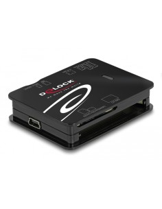 DELOCK card reader 91007 για Micro SD/SD/CF/MS/xD/M2, μαύρο