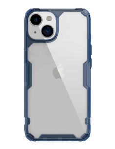 NILLKIN θήκη Nature Pro για Apple iPhone 14, μπλε & διάφανη