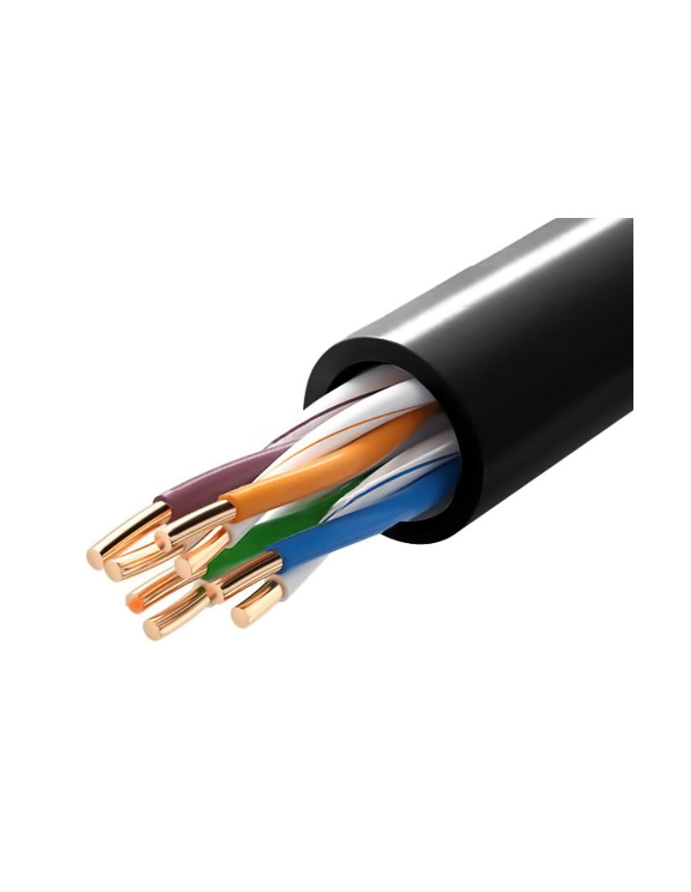 POWERTECH καλώδιο δικτύου CAB-N289, Cat 5e U/UTP, CCA 26AWG, 100m, μαύρο