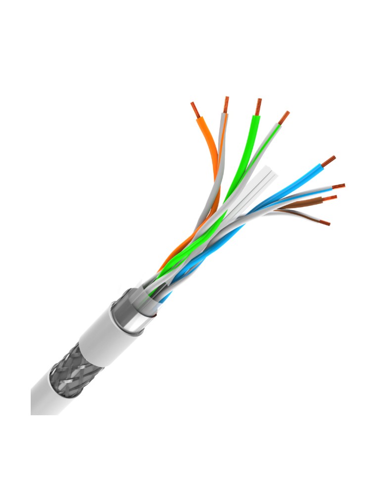 POWERTECH καλώδιο δικτύου CAB-N297, Cat 6 S/FTP, CCA, 24AWG, 100m, γκρι