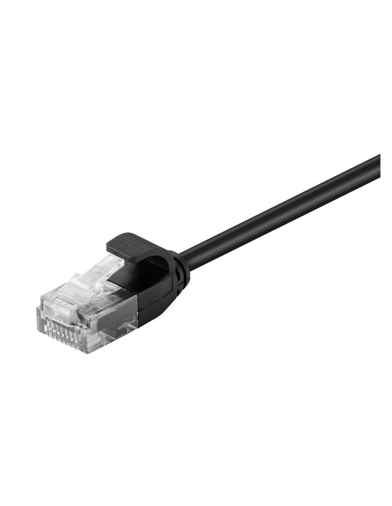 POWERTECH καλώδιο δικτύου CAB-N302 Cat 6 U/UTP, slim copper, 50cm, μαύρο