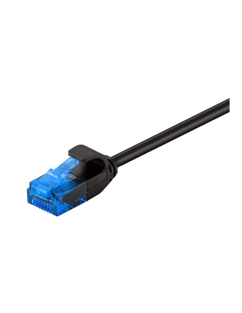 POWERTECH καλώδιο δικτύου CAB-N306 Cat 6 U/UTP, slim copper, 25cm, μαύρο