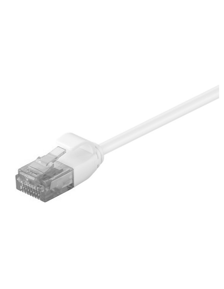 POWERTECH καλώδιο δικτύου CAB-N311 Cat 6 U/UTP, slim copper, 25cm, λευκό