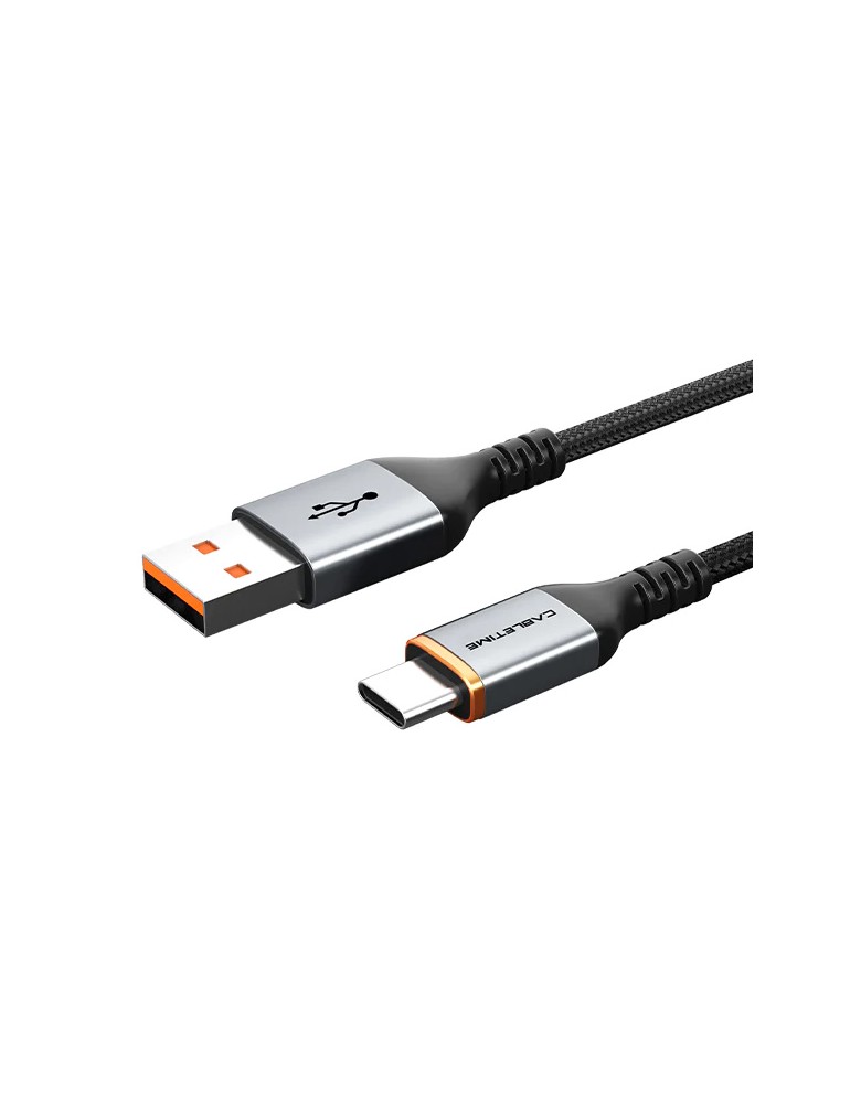 CABLETIME καλώδιο USB σε USB-C CT-AMCM5A, 25W, 1m, μαύρο