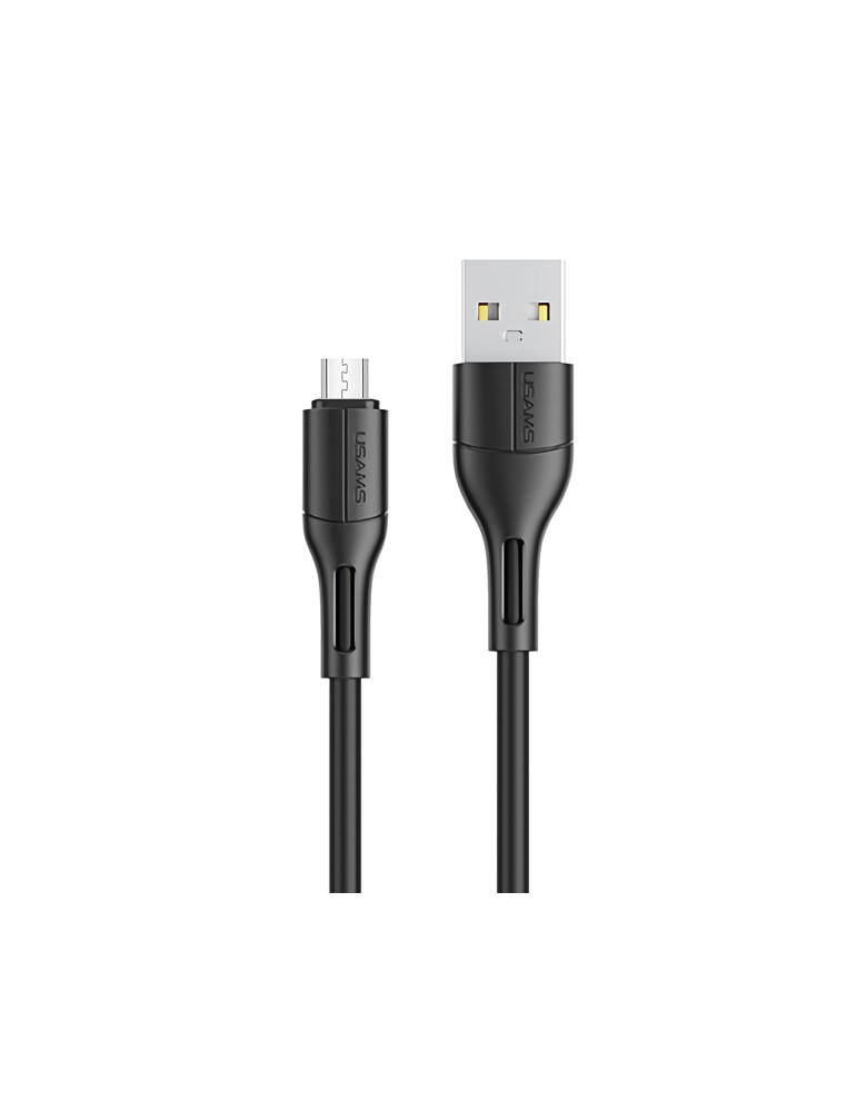 USAMS καλώδιο Micro USB σε USB US-SJ502, 10W, 1m, μαύρο