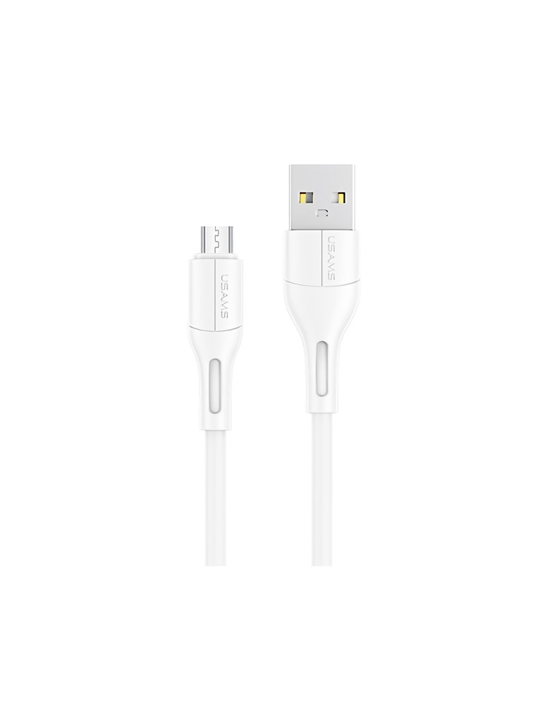 USAMS καλώδιο Micro USB σε USB US-SJ502, 10W, 1m, λευκό