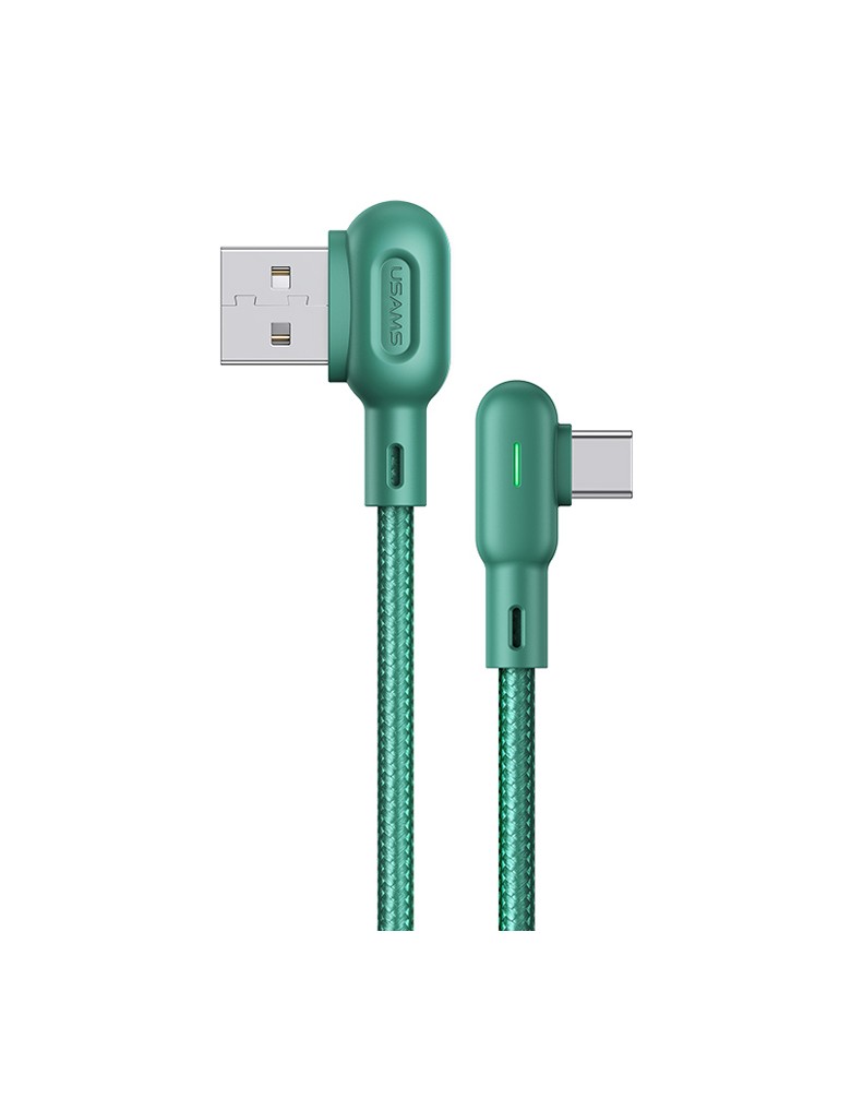 USAMS καλώδιο USB-C σε USB US-SJ457, 10W, γωνιακό, 1.2m, πράσινο