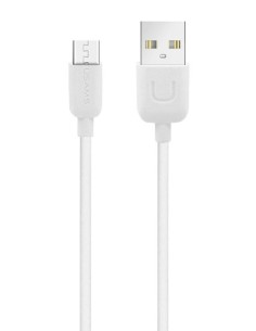 USAMS καλώδιο Micro USB σε USB US-SJ098, 10.5W, 1m, λευκό