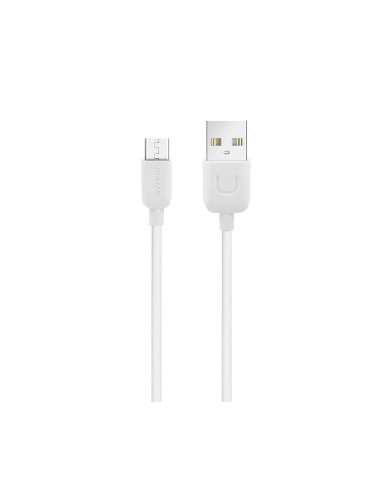 USAMS καλώδιο Micro USB σε USB US-SJ098, 10.5W, 1m, λευκό