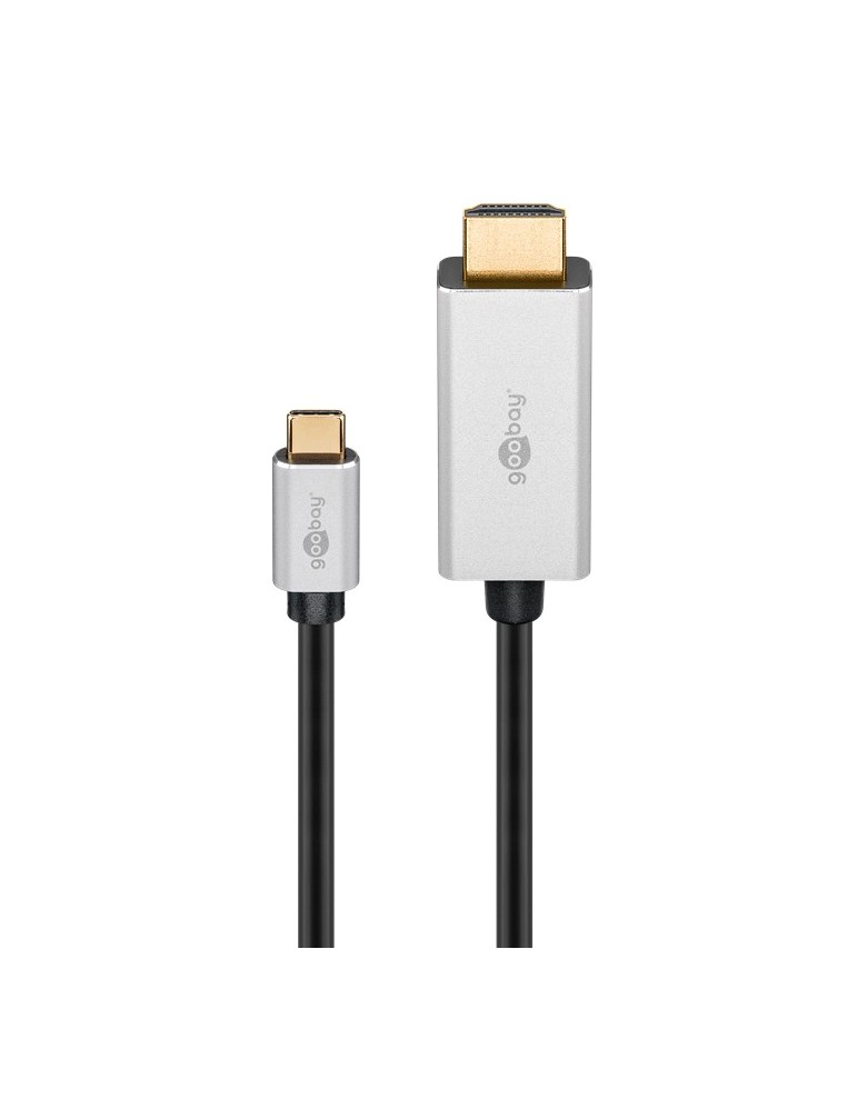 GOOBAY καλώδιο USB-C σε HDMI 60174, HDR, 8K, 4K/120Hz, 2m, μαύρο