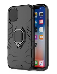 POWERTECH Θήκη Ring Armor MOB-1746 για iPhone 14, μαύρη