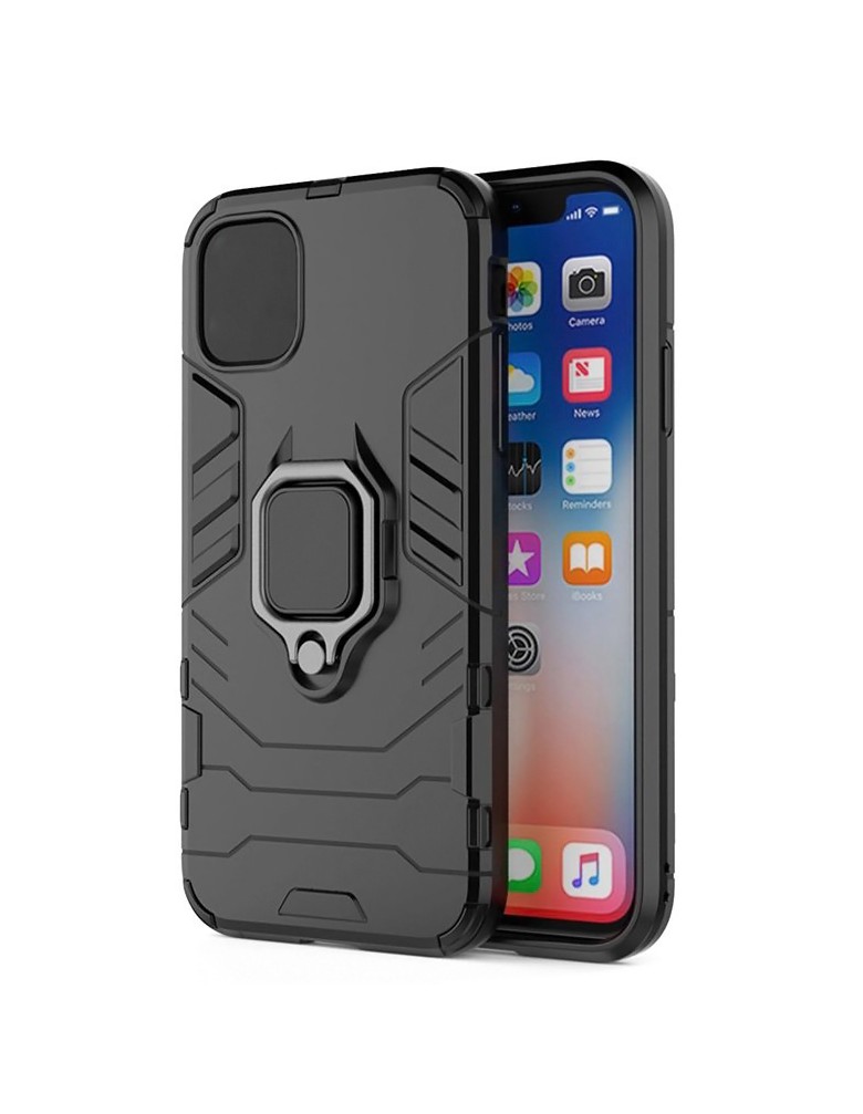 POWERTECH Θήκη Ring Armor MOB-1746 για iPhone 14, μαύρη