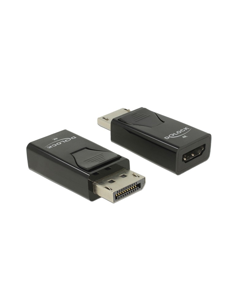 DELOCK αντάπτορας DisplayPort σε HDMI 66234, 4K/30Hz, Passive, μαύρος