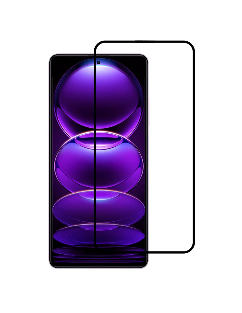 POWERTECH tempered glass 5D, Xiaomi Redmi Note 12 Pro/5G/Pro plus, μαύρο