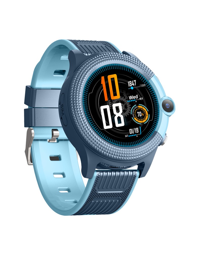 INTIME GPS smartwatch για παιδιά IT-052, 1.28", camera, 4G, IPX7, μπλε