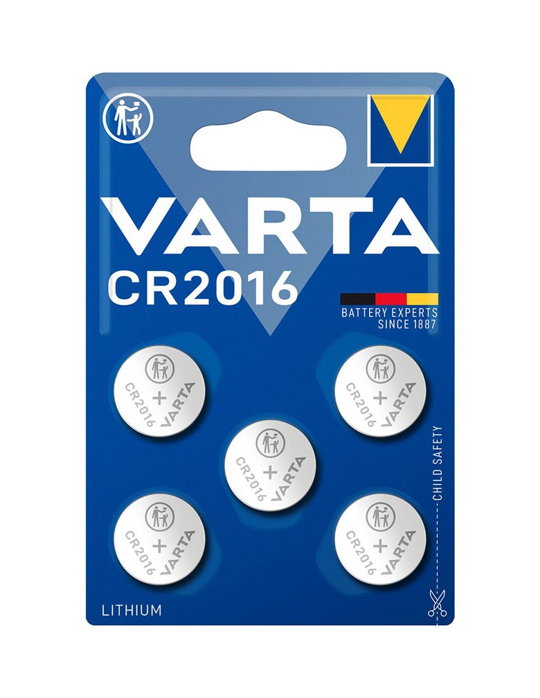 VARTA μπαταρία λιθίου CR2016, 3V, 5τμχ