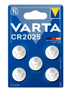 VARTA μπαταρία λιθίου CR2025, 3V, 5τμχ