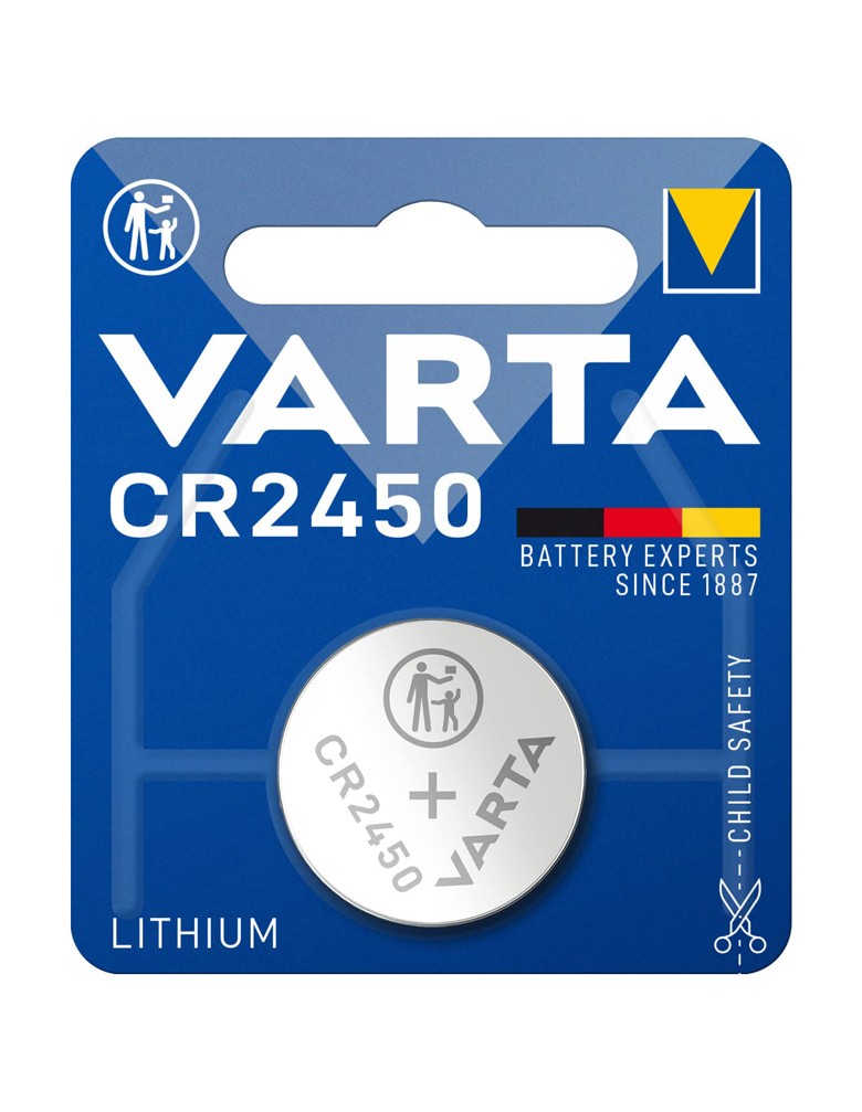 VARTA μπαταρία λιθίου CR2450, 3V, 1τμχ