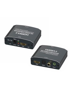 POWERTECH HDMI audio extractor CAB-H153, 4K/60Hz, γκρι