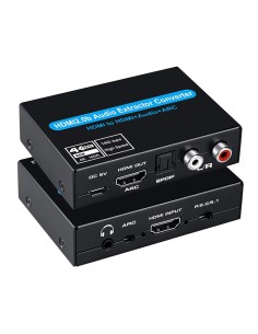 POWERTECH converter CAB-H154 από HDMI σε HDMI, 3.5mm & 2x...