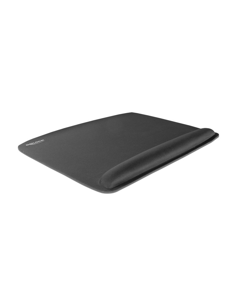 DELOCK mousepad για laptop με στήριγμα καρπού 12601, 320x420mm, μαύρο