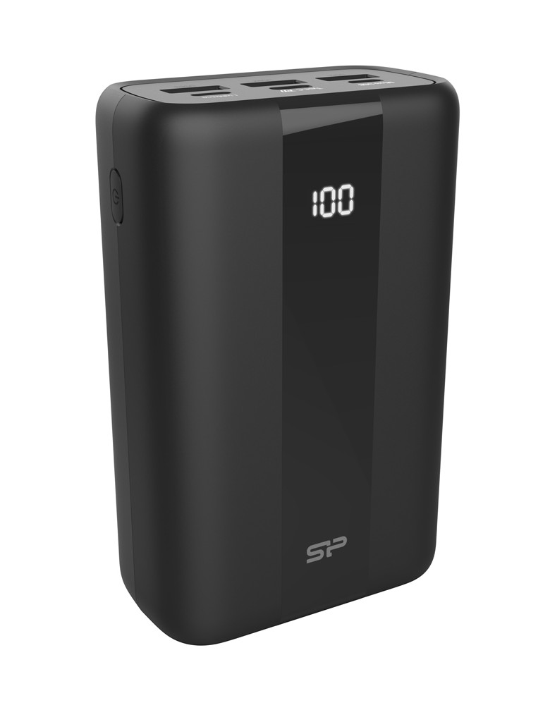 SILICON POWER power bank QX55, 30000mAh, 3x USB & USB-C, 22.5W, LCD