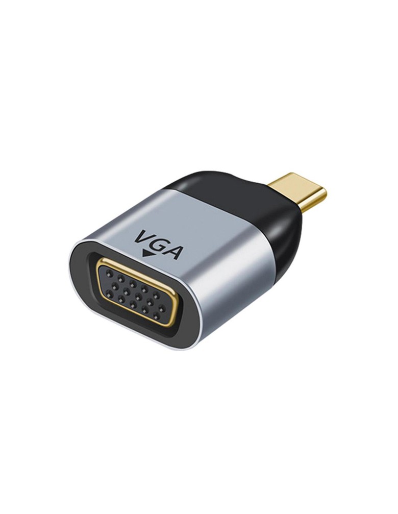 POWERTECH αντάπτορας USB-C σε VGA PTH-094, 1080p/60Hz, γκρι