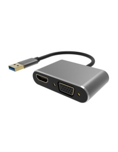 POWERTECH αντάπτορας USB σε HDMI & VGA PTH-101, 4K/30Hz,...