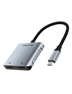 CABLETIME docking station CT-CM2H8K-AG, 4 θυρών, USB-C,...