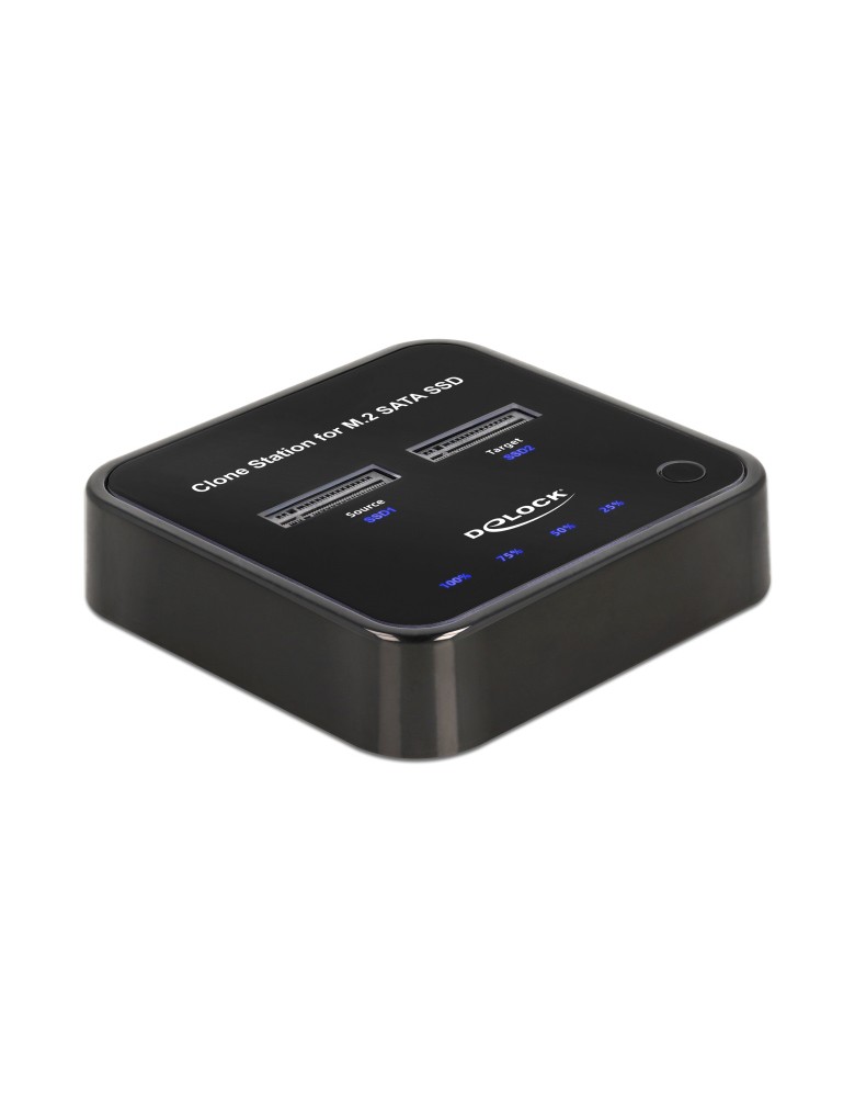 DELOCK docking station 64178, clone function, 2x M.2 SATA, 6Gbps, μαύρο