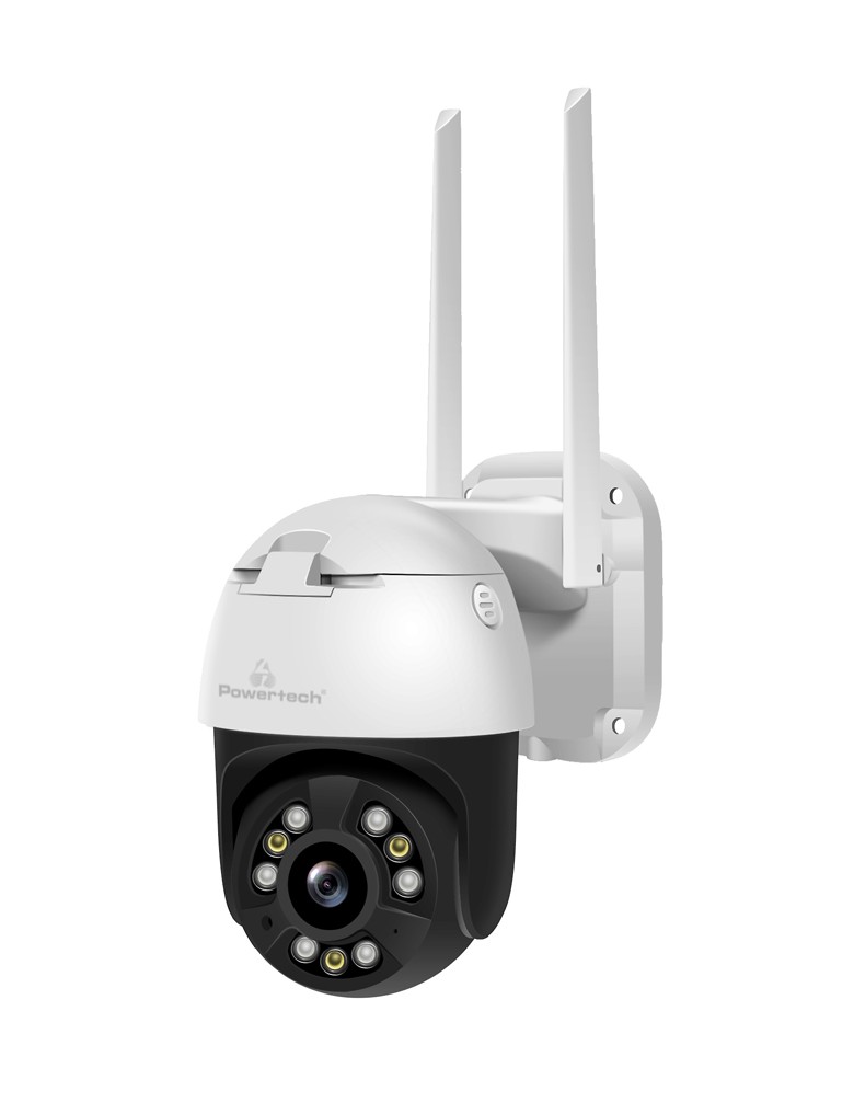 POWERTECH smart κάμερα PT-1086, 4MP, 4x digital zoom, Wi-Fi, PTZ, IP65