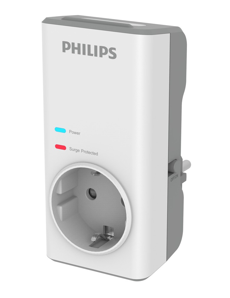 PHILIPS αντάπτορας ρεύματος CHP7012W/10 φως νυκτός, 1 θέση 1140J, λευκός