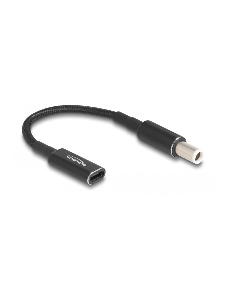 DELOCK καλώδιο τροφοδοσίας 60037, USB-C σε Dell 7.4x5.0mm, 15cm, μαύρο