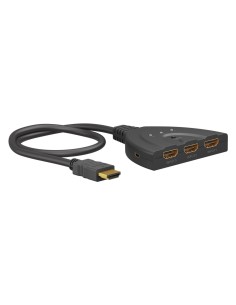 GOOBAY HDMI switch 58488, 3-in σε 1-out, 4K/60Hz, μαύρο