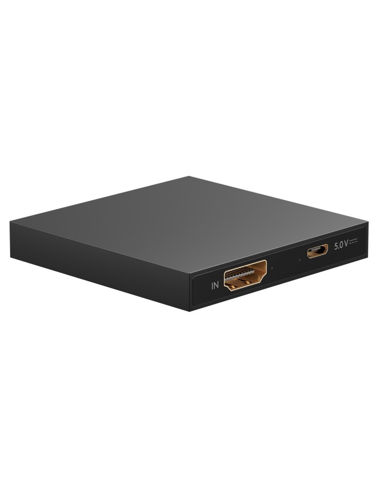 GOOBAY HDMI splitter 58480, 1-in σε 2-out, 4K/30Hz, μαύρο