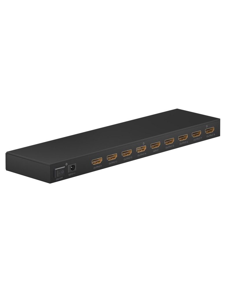 GOOBAY HDMI splitter 58484, 1-in σε 8-out, 4K/60Hz, μαύρο