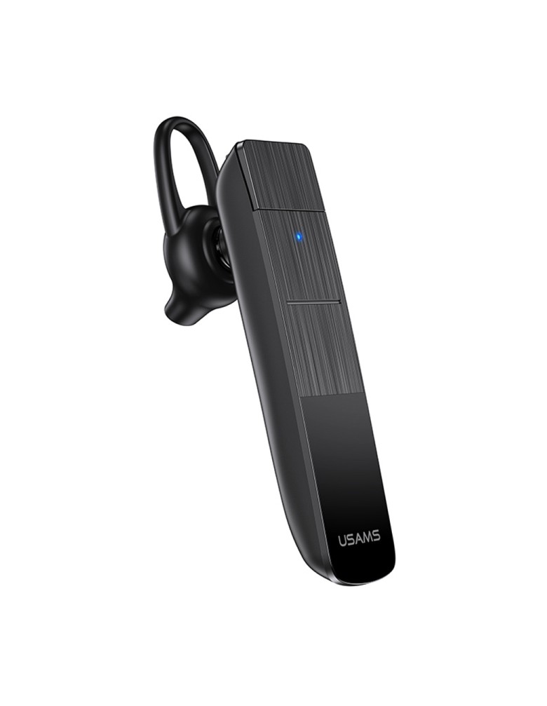 USAMS Bluetooth μονό earphone USAMS-BT2, 100mAh, 3-way κλήσεις, μαύρο