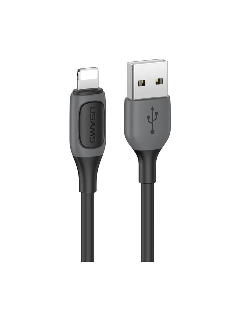 USAMS καλώδιο Lightning σε USB US-SJ595, 12W, 1m, μαύρο