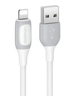 USAMS καλώδιο Lightning σε USB US-SJ595, 12W, 1m, λευκό